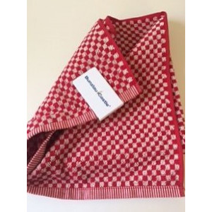 Handdoek - Ruit Klein - Rood